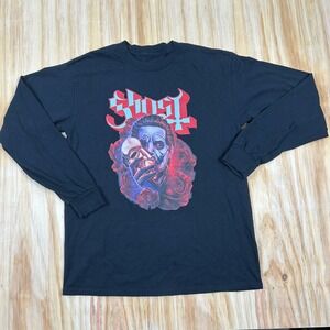 Ghost Revealed Band Cardinal Copia Black Large T-Shirt Long Sleeve Small
